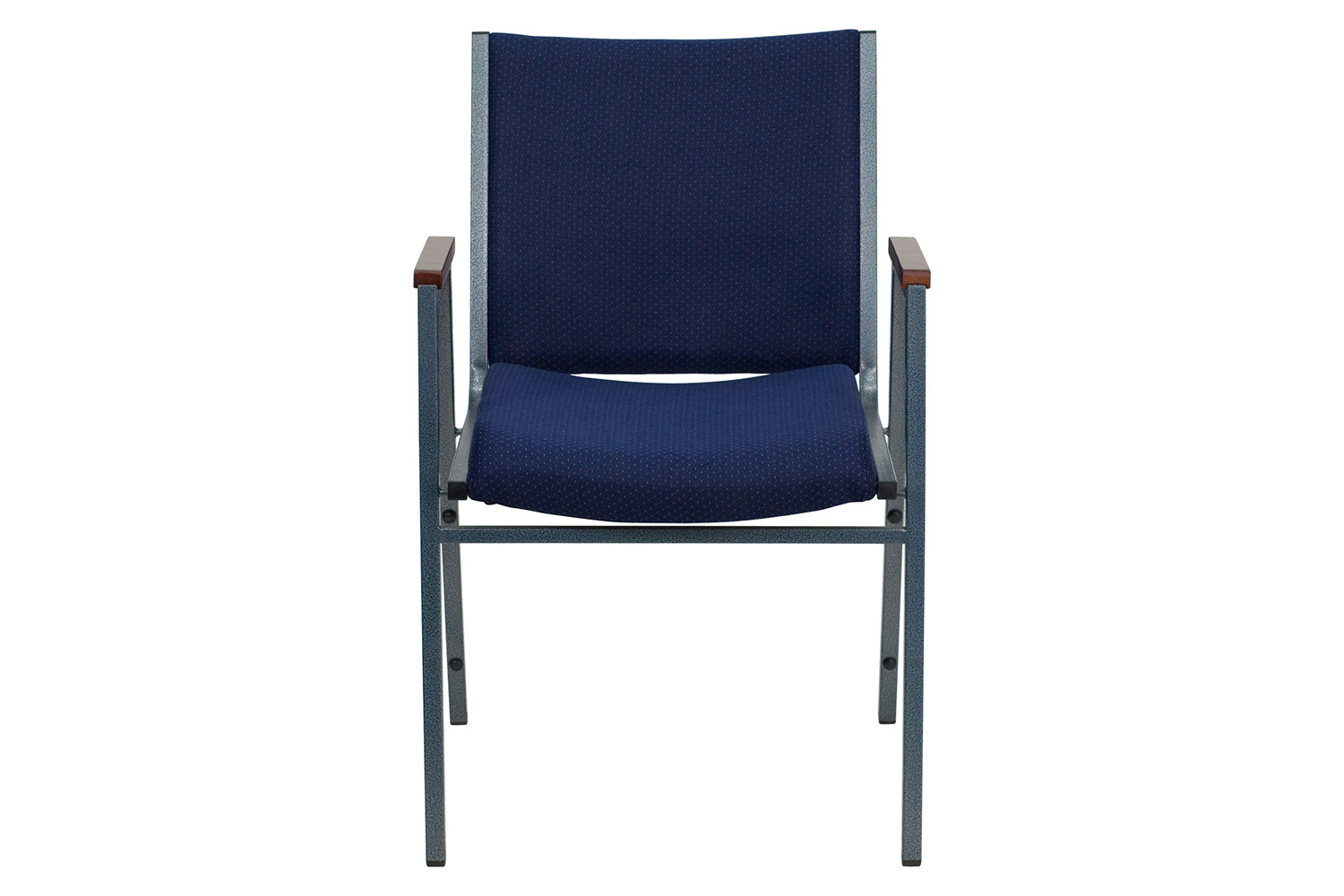 BLNK™ HERCULES Series Fabric Heavy Duty Stack Chair with Arms - Navy Blue Dot