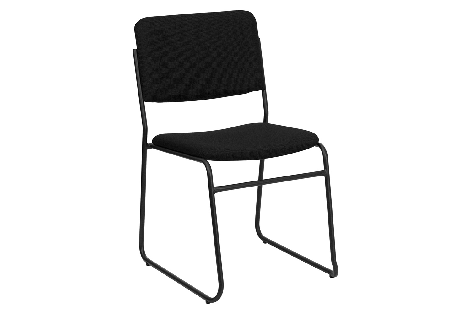 BLNK HERCULES Series Fabric High Density Stacking Chair with Sled Base