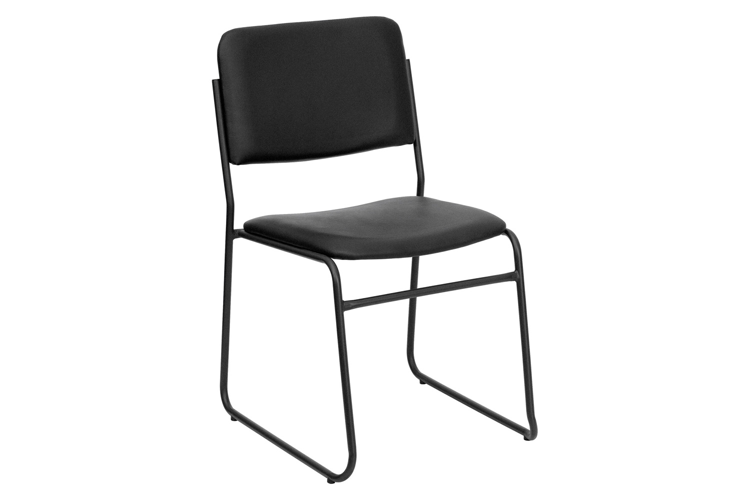 BLNK - HERCULES Series Vinyl High Density Stacking Chair with Sled Base