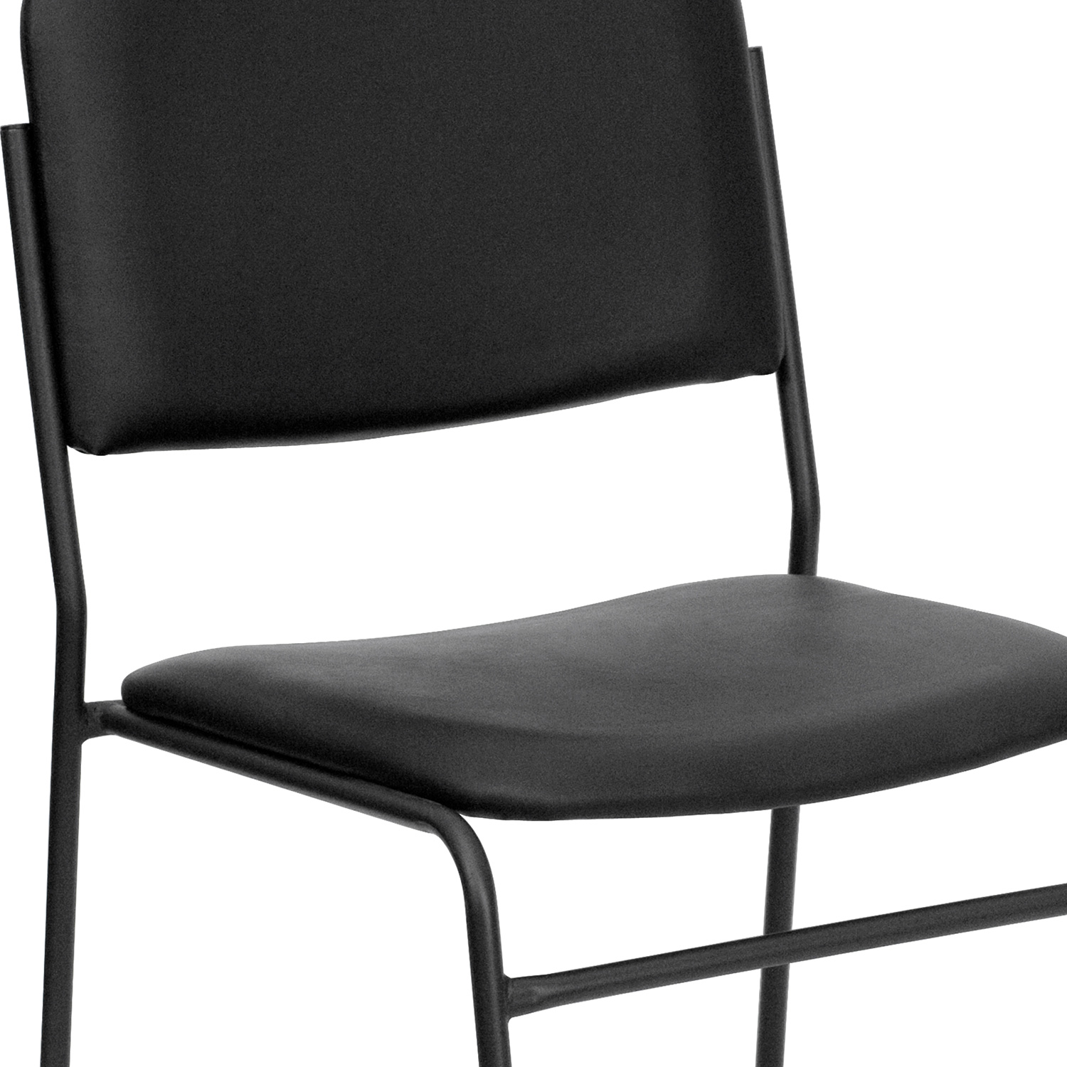 BLNK - HERCULES Series Vinyl High Density Stacking Chair with Sled Base