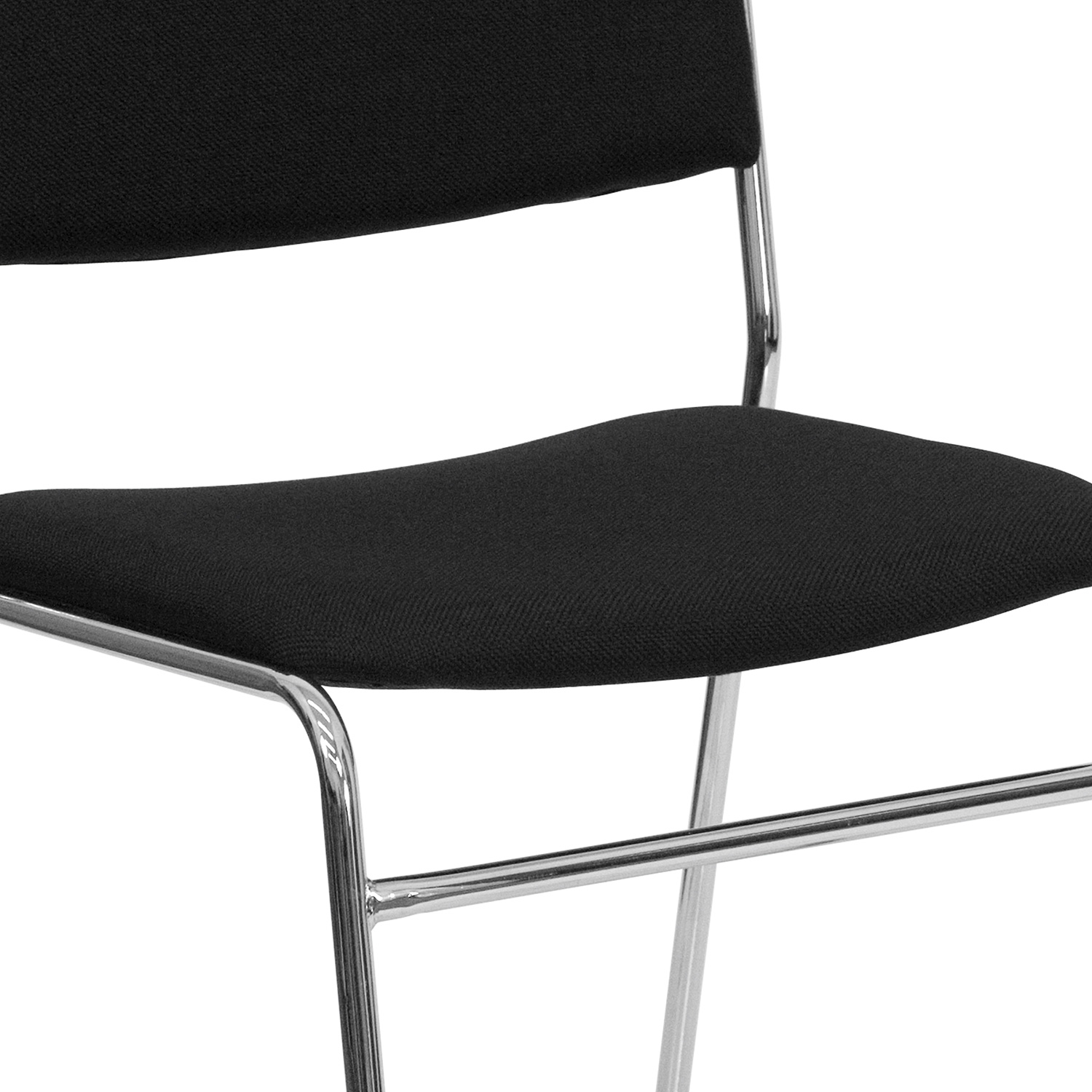 BLNK - HERCULES Series Fabric High Density Stacking Chair with Chrome Sled Base