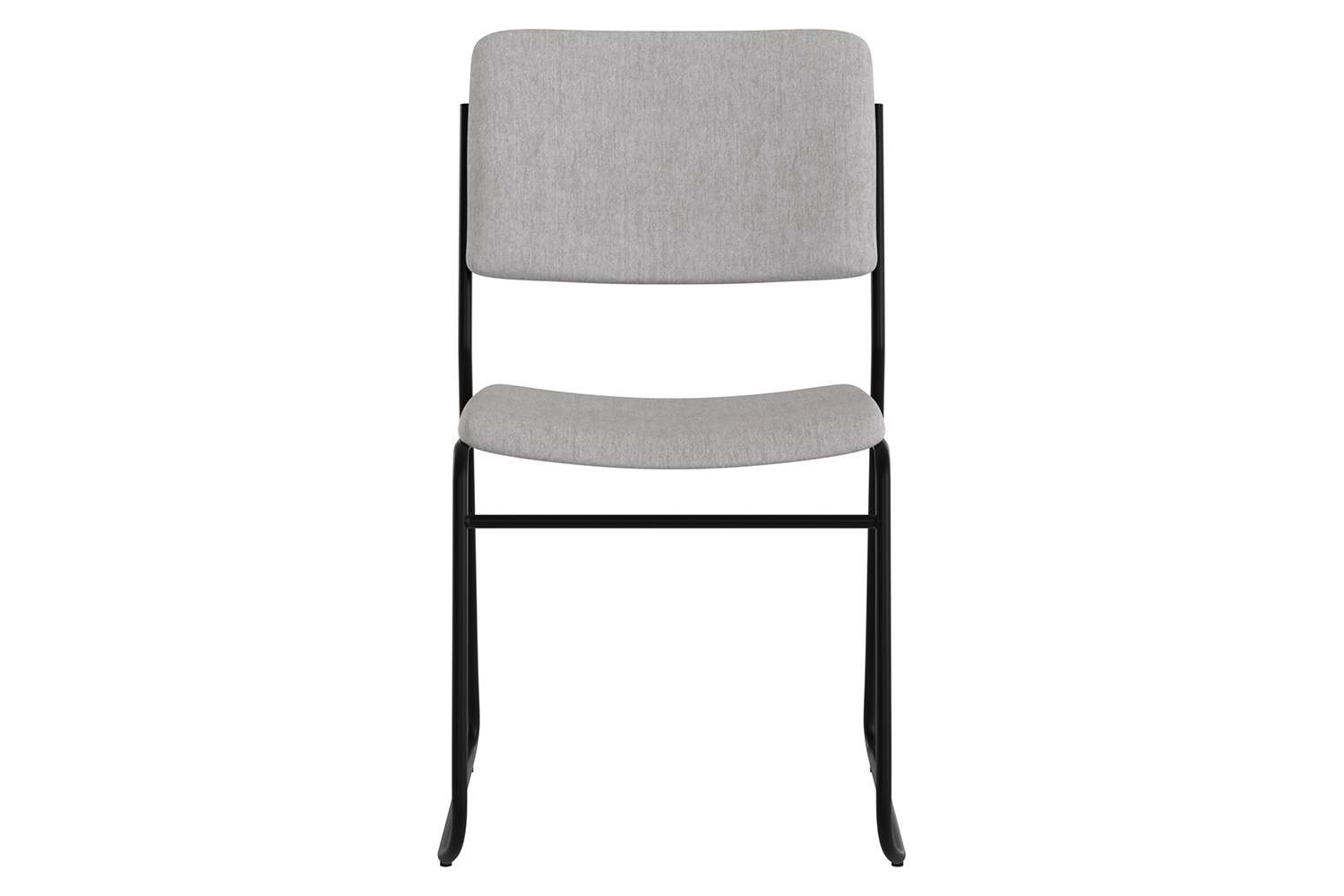 BLNK HERCULES Series Fabric High Density Stacking Chair with Sled Base - Gray