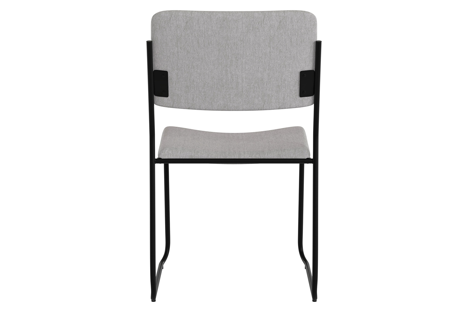 BLNK HERCULES Series Fabric High Density Stacking Chair with Sled Base - Gray