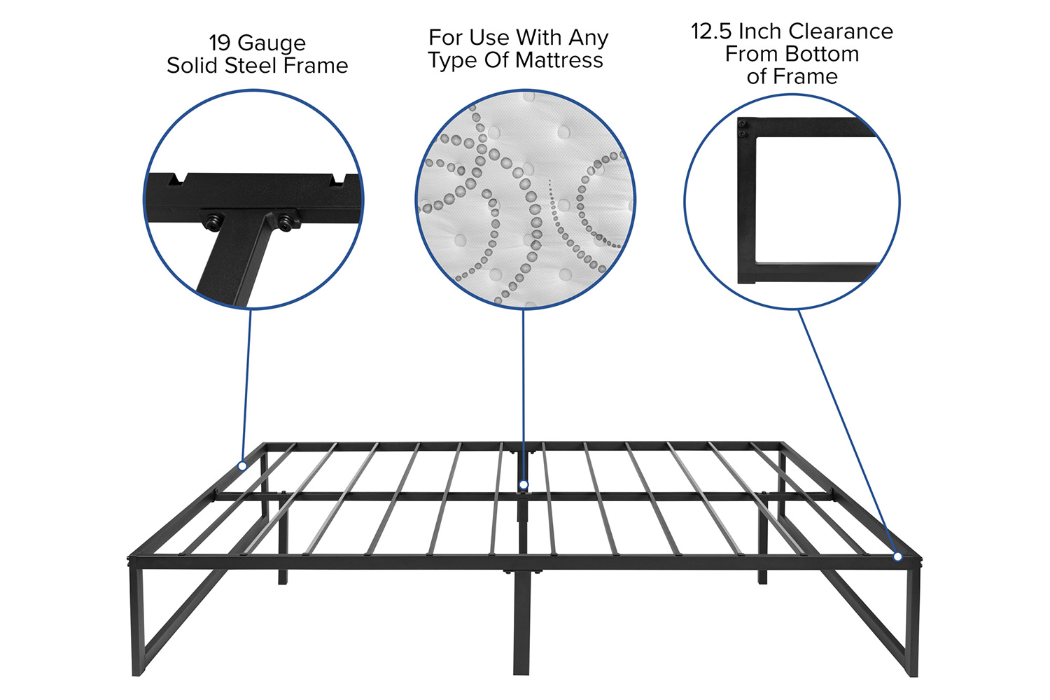 BLNK Lana Platform Bed Frame - Full Size