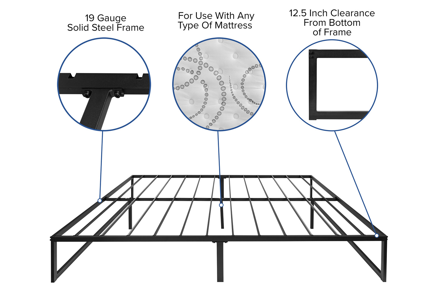 BLNK Lana Platform Bed Frame - King Size