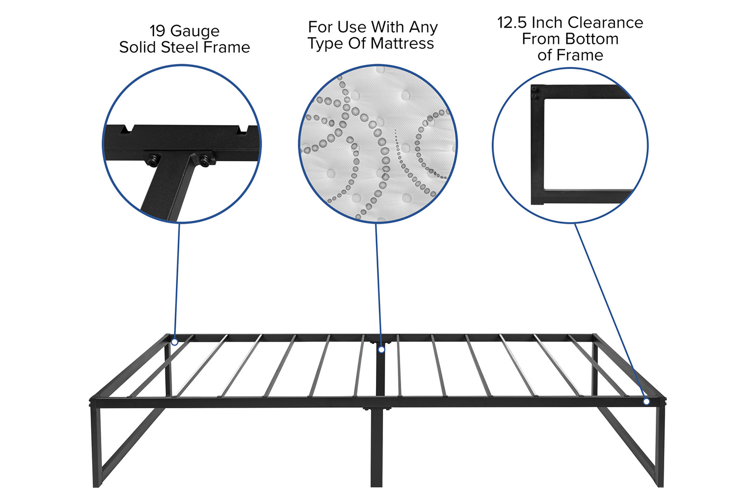 BLNK Lana Platform Bed Frame - Twin Size