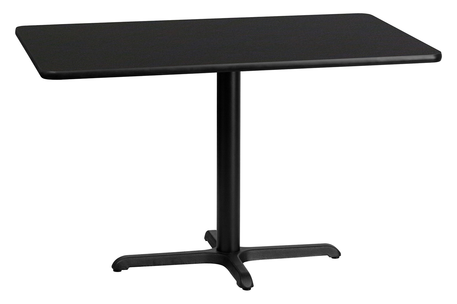 BLNK Rectangular Table with 23.5'' x 29.5'' Base - Black, 30"W x 48"L