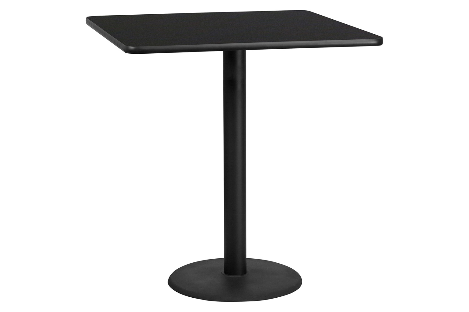 BLNK Square Bar Height Table with 24'' Round Base