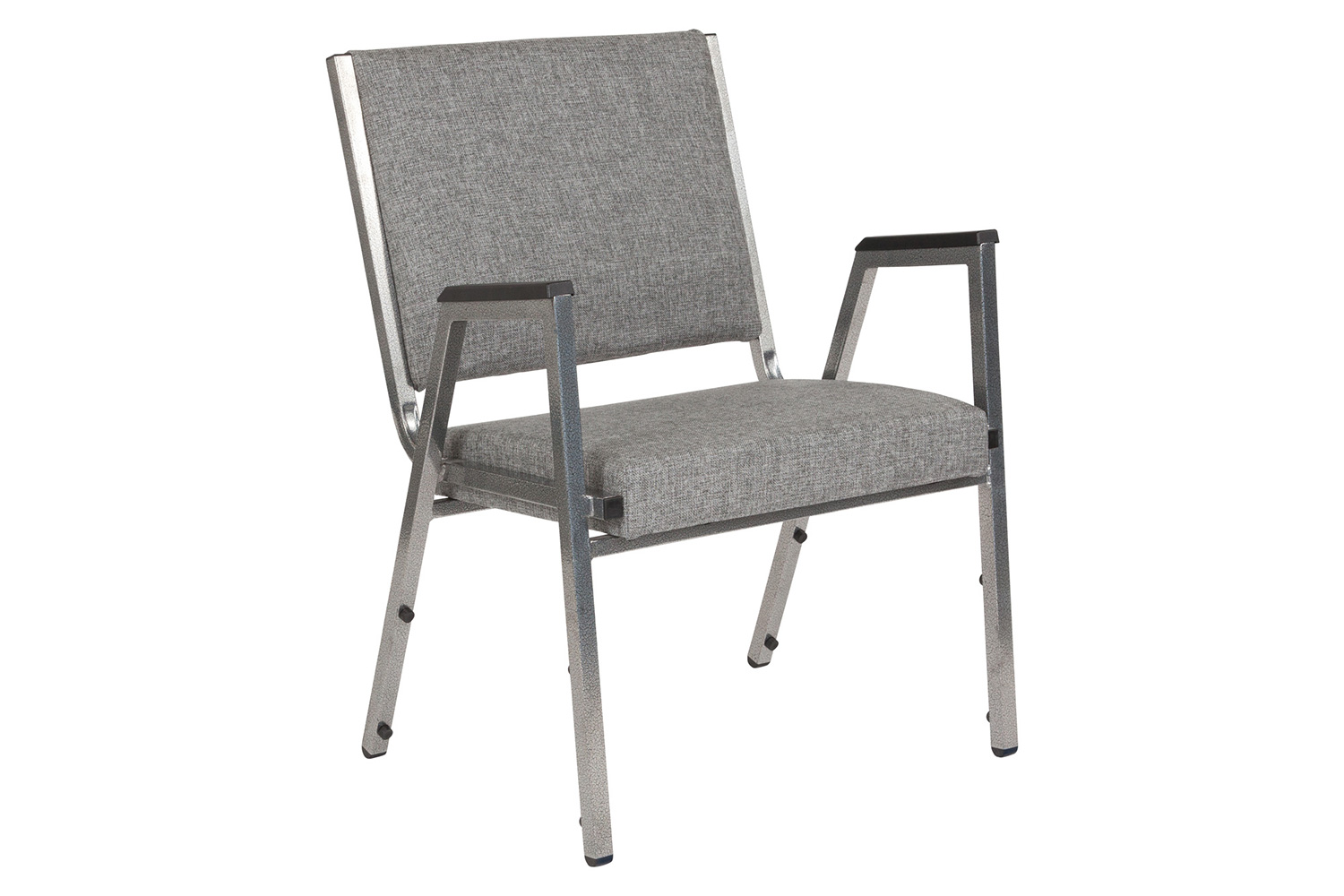 BLNK™ HERCULES Series Fabric Antimicrobial Bariatric Medical Reception Arm Chair - Gray