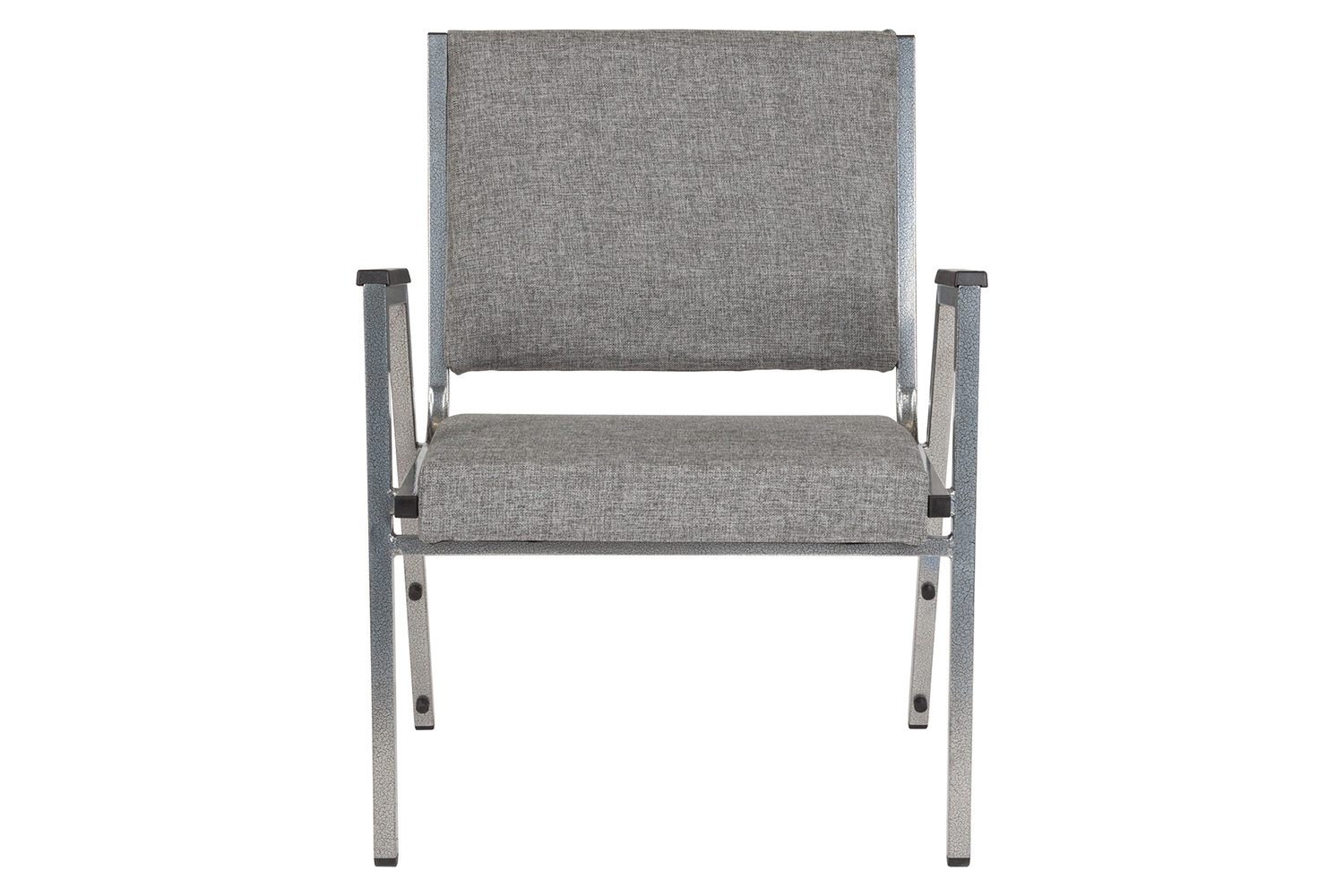 BLNK™ HERCULES Series Fabric Antimicrobial Bariatric Medical Reception Arm Chair - Gray