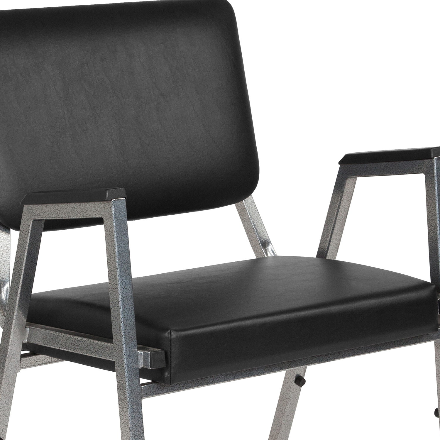 BLNK - HERCULES Series Vinyl Antimicrobial Bariatric Medical Reception Arm Chair with 3/4 Panel Back