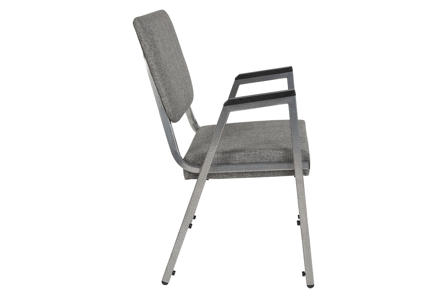 BLNK™ HERCULES Series Fabric Antimicrobial Bariatric Medical Reception Arm Chair with 3/4 Panel Back - Gray