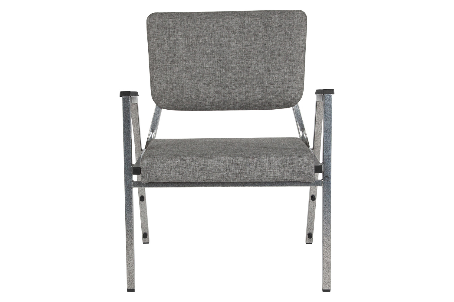 BLNK™ HERCULES Series Fabric Antimicrobial Bariatric Medical Reception Arm Chair with 3/4 Panel Back - Gray