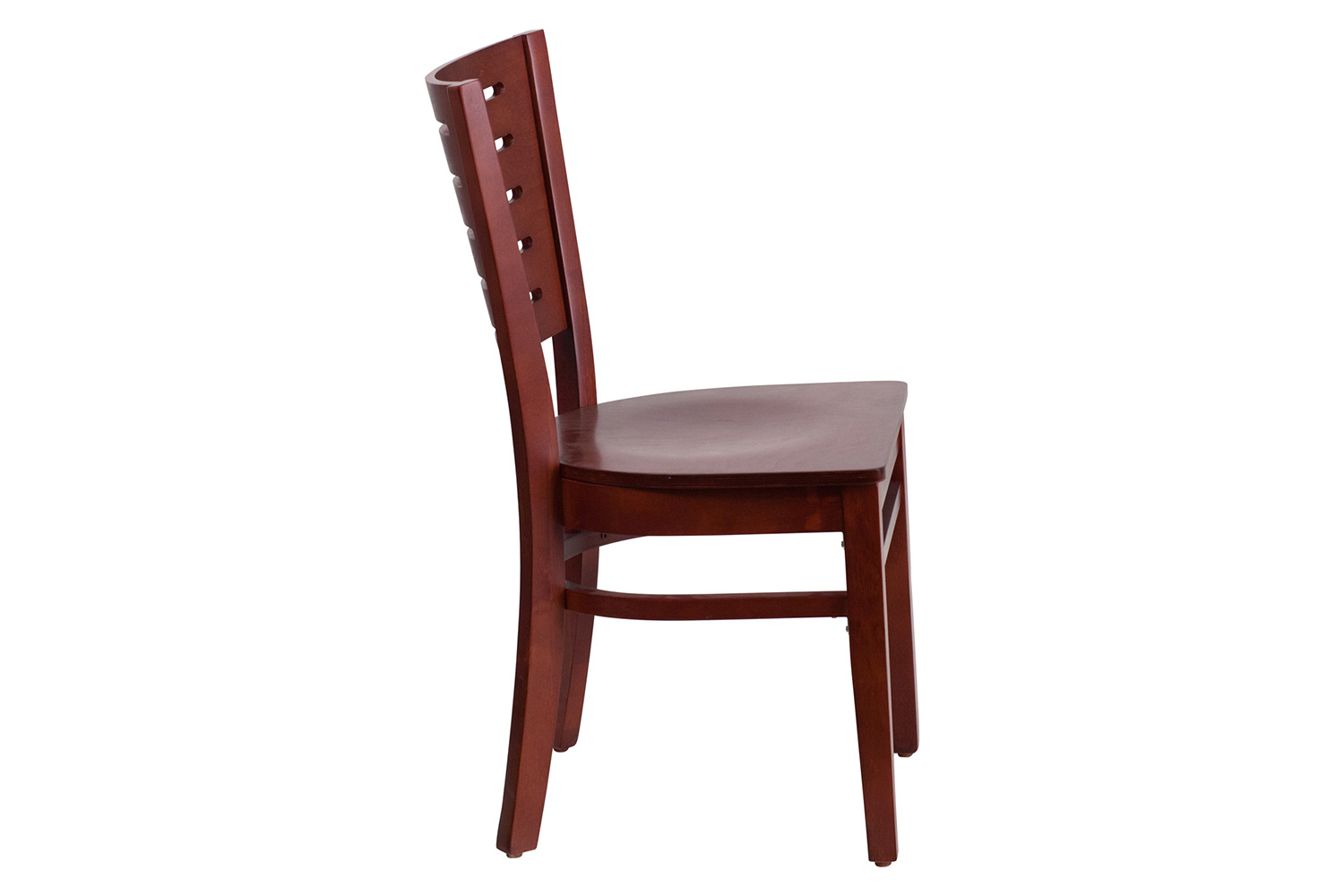 BLNK Darby Series Wood Slat Back Restaurant Chair