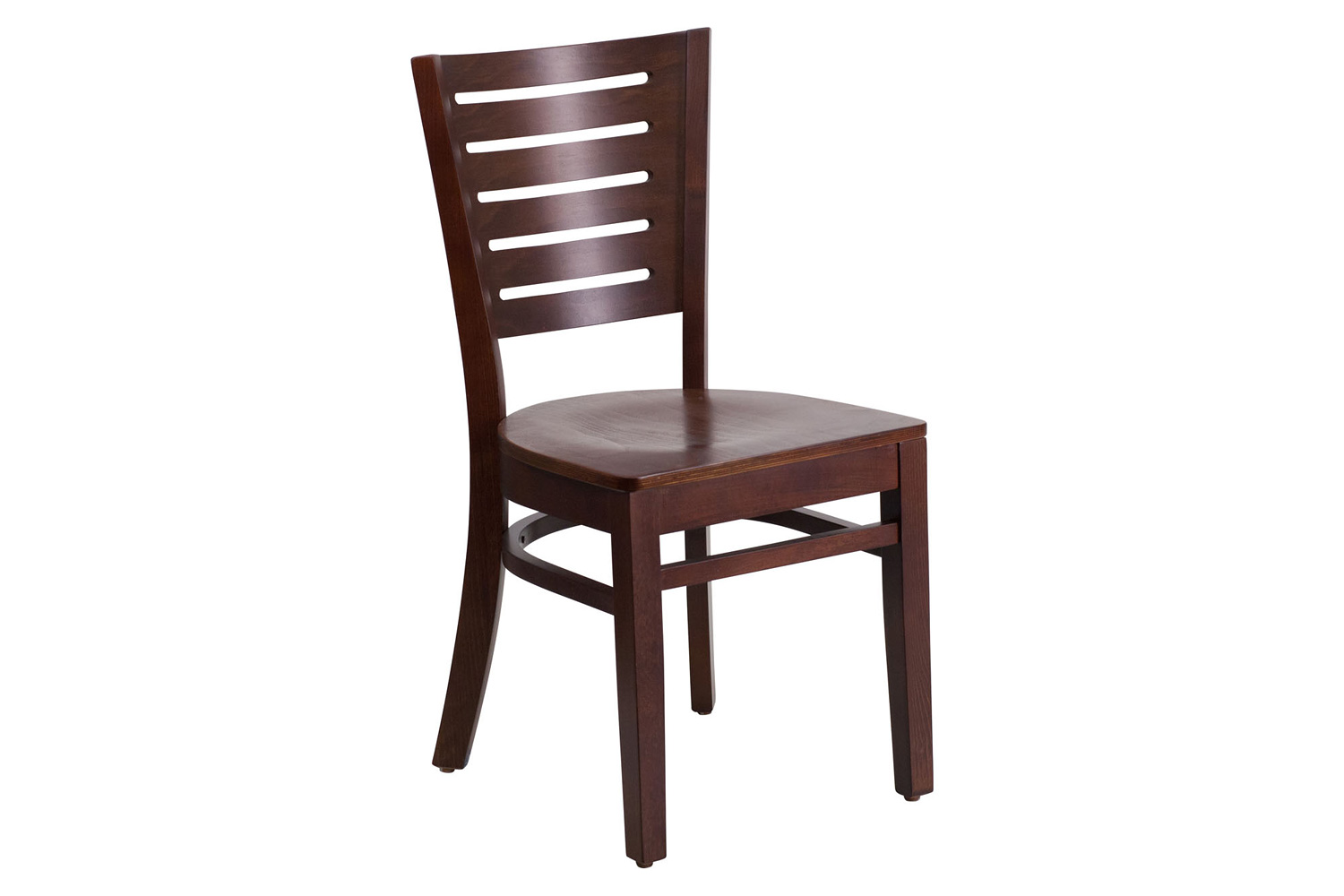 BLNK Darby Series Wood Slat Back Restaurant Chair