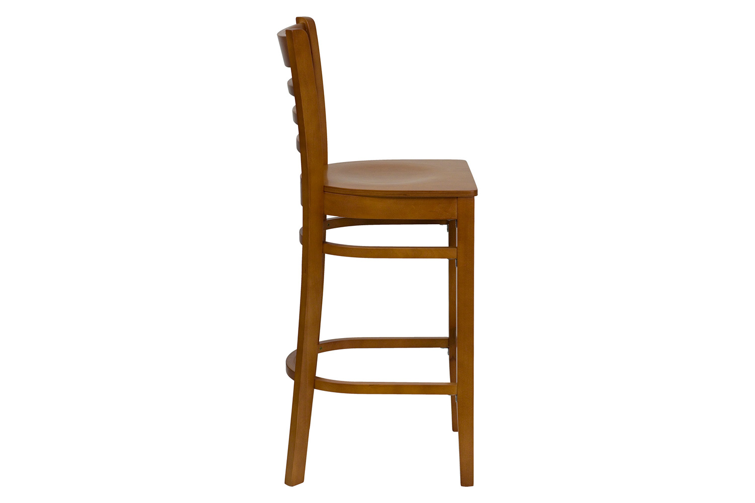 BLNK - HERCULES Series Cherry Wood Ladder Back Restaurant Bar Stool