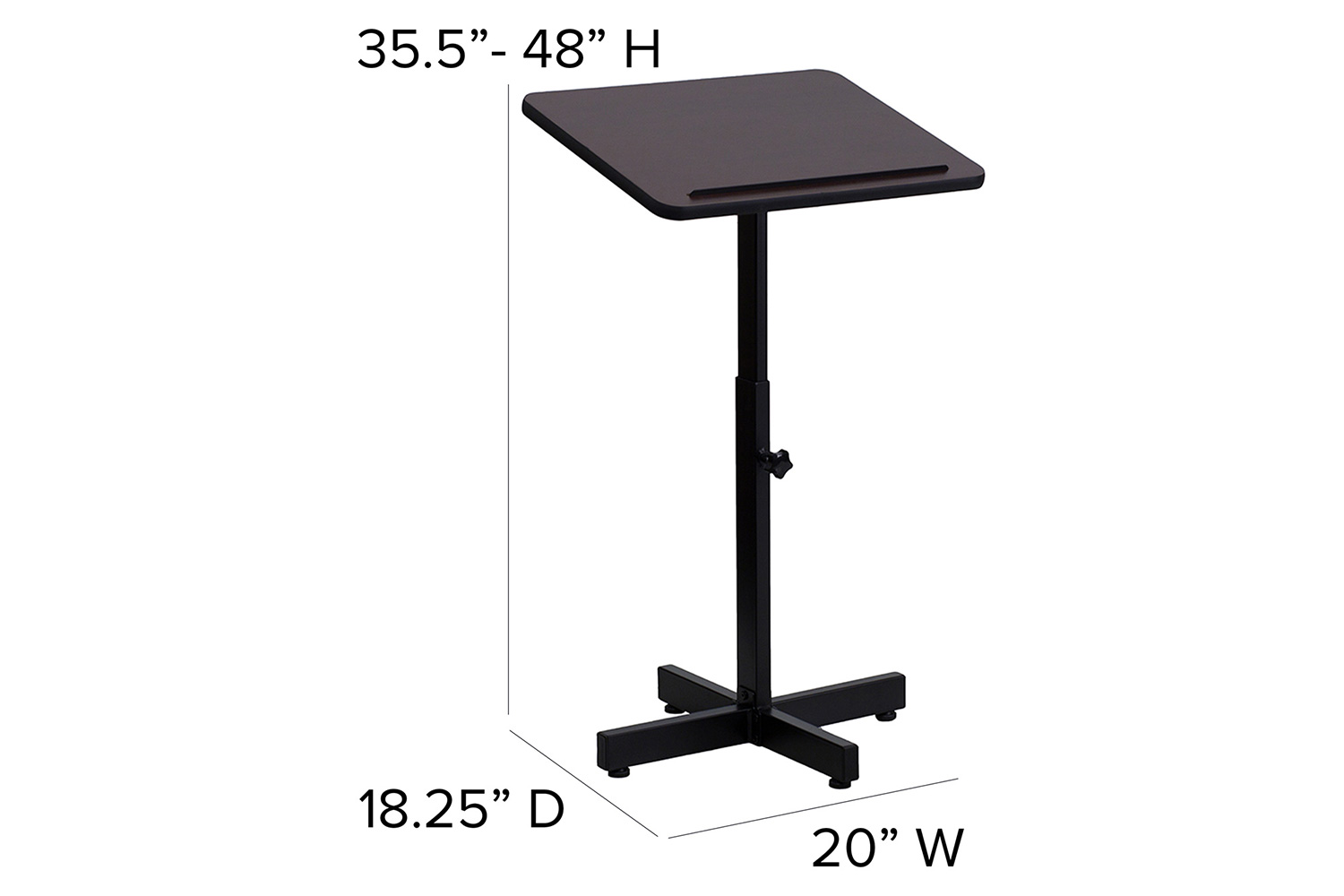 BLNK - Mysta Metal Adjustable Height Lectern