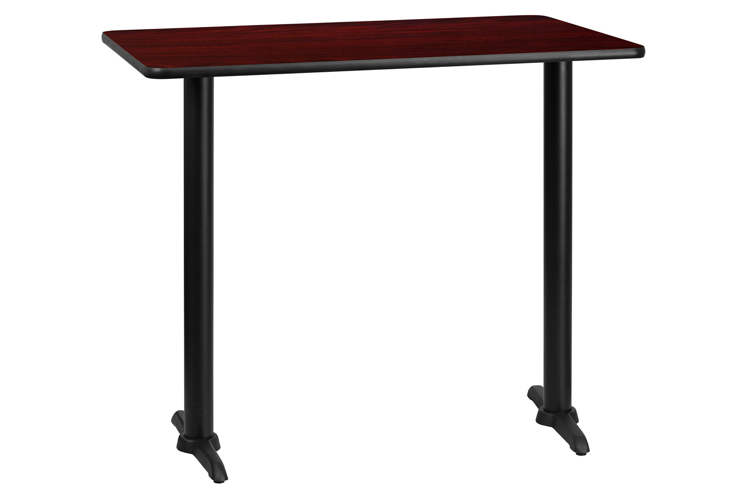 BLNK Rectangular Bar Height Table with 5'' x 22'' Bases