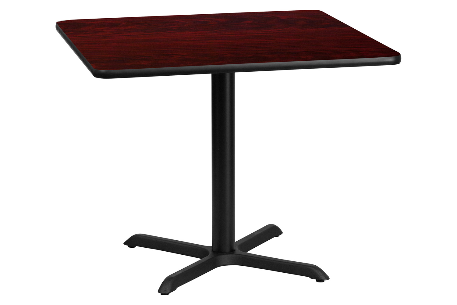 BLNK™ Square Table with 30'' x 30'' Base - Mahogany, 36"W