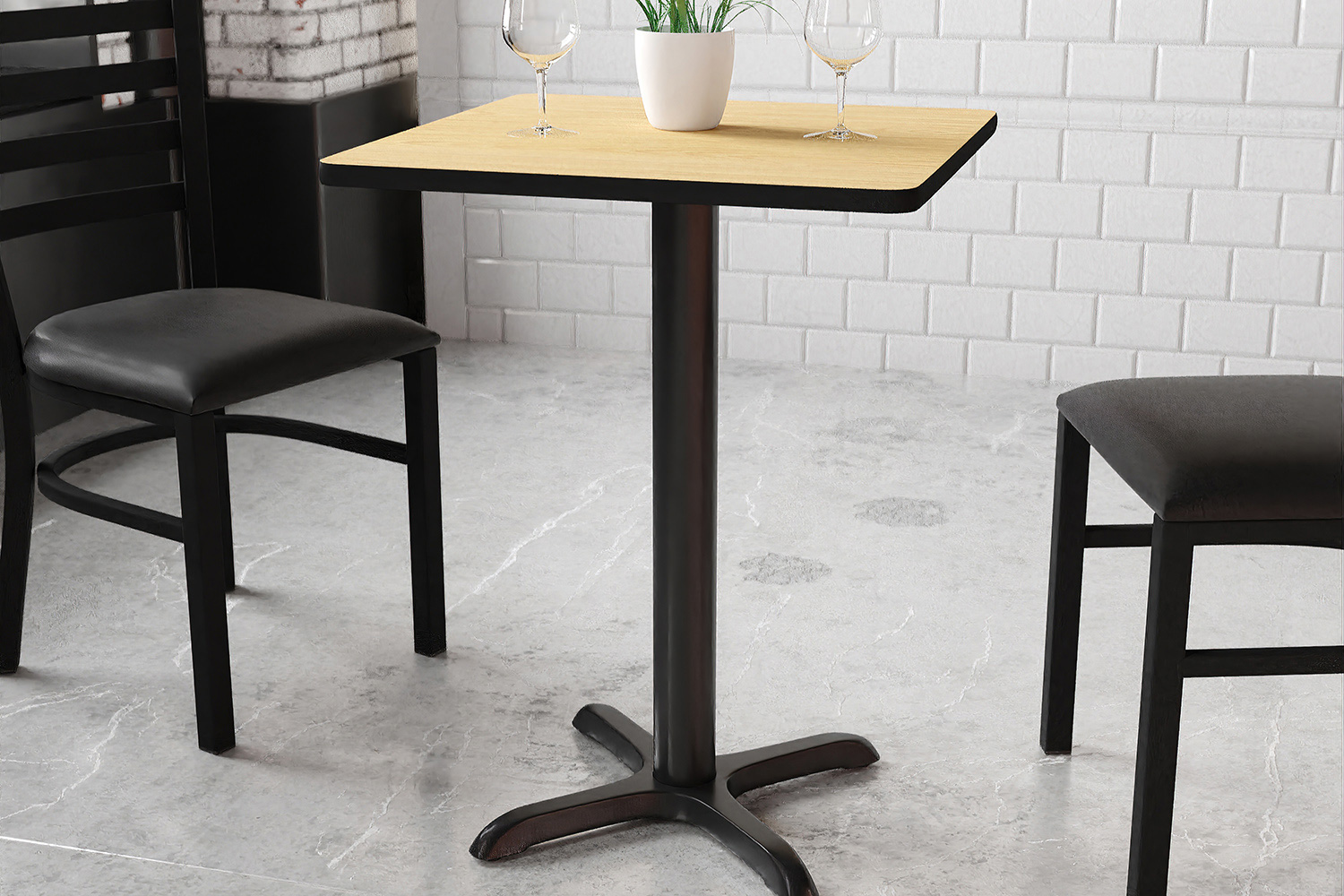 BLNK Square Table with 22'' x 22'' Base