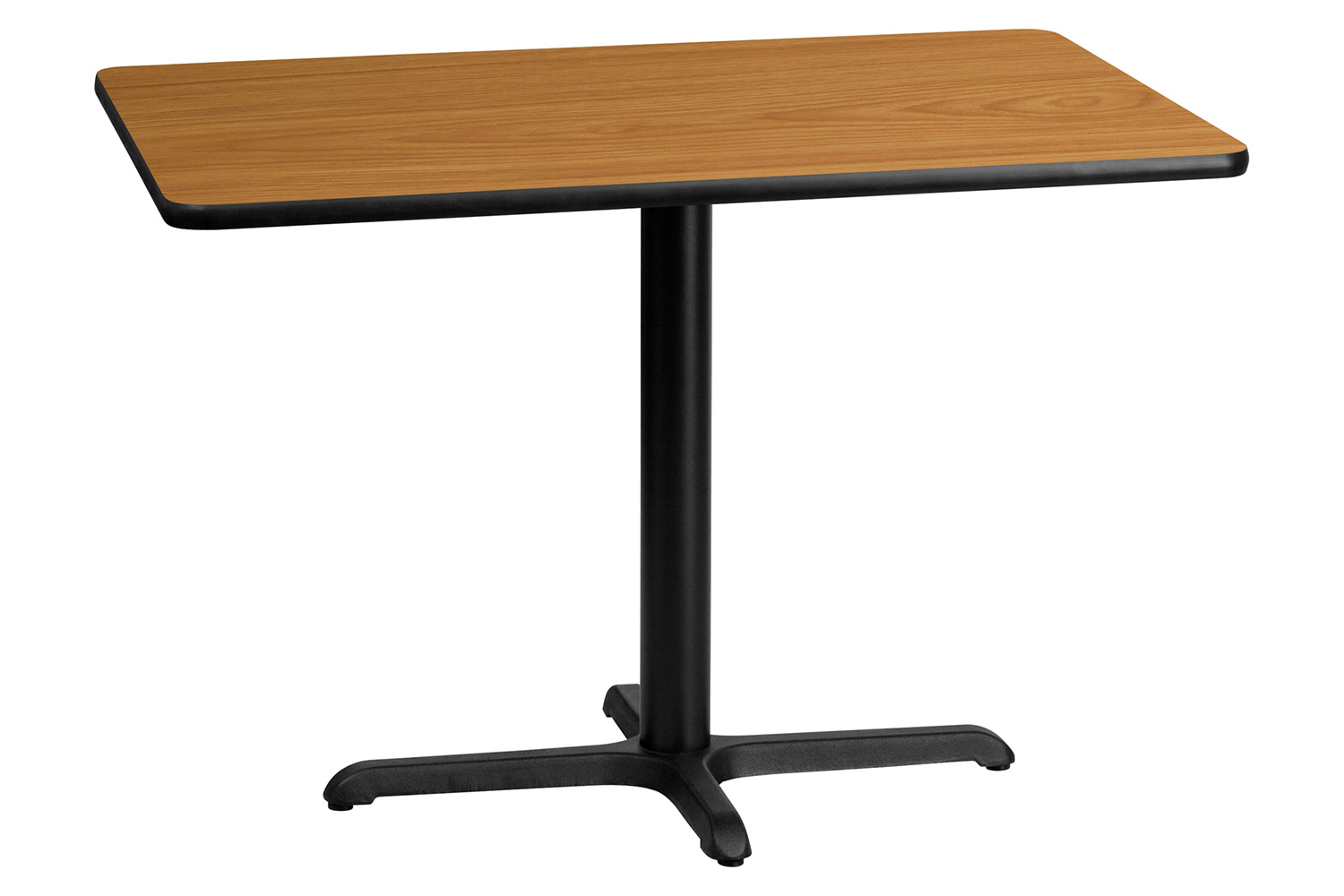 BLNK™ Rectangular Table with 23.5'' x 29.5'' Base - Natural, 30"W x 42"L