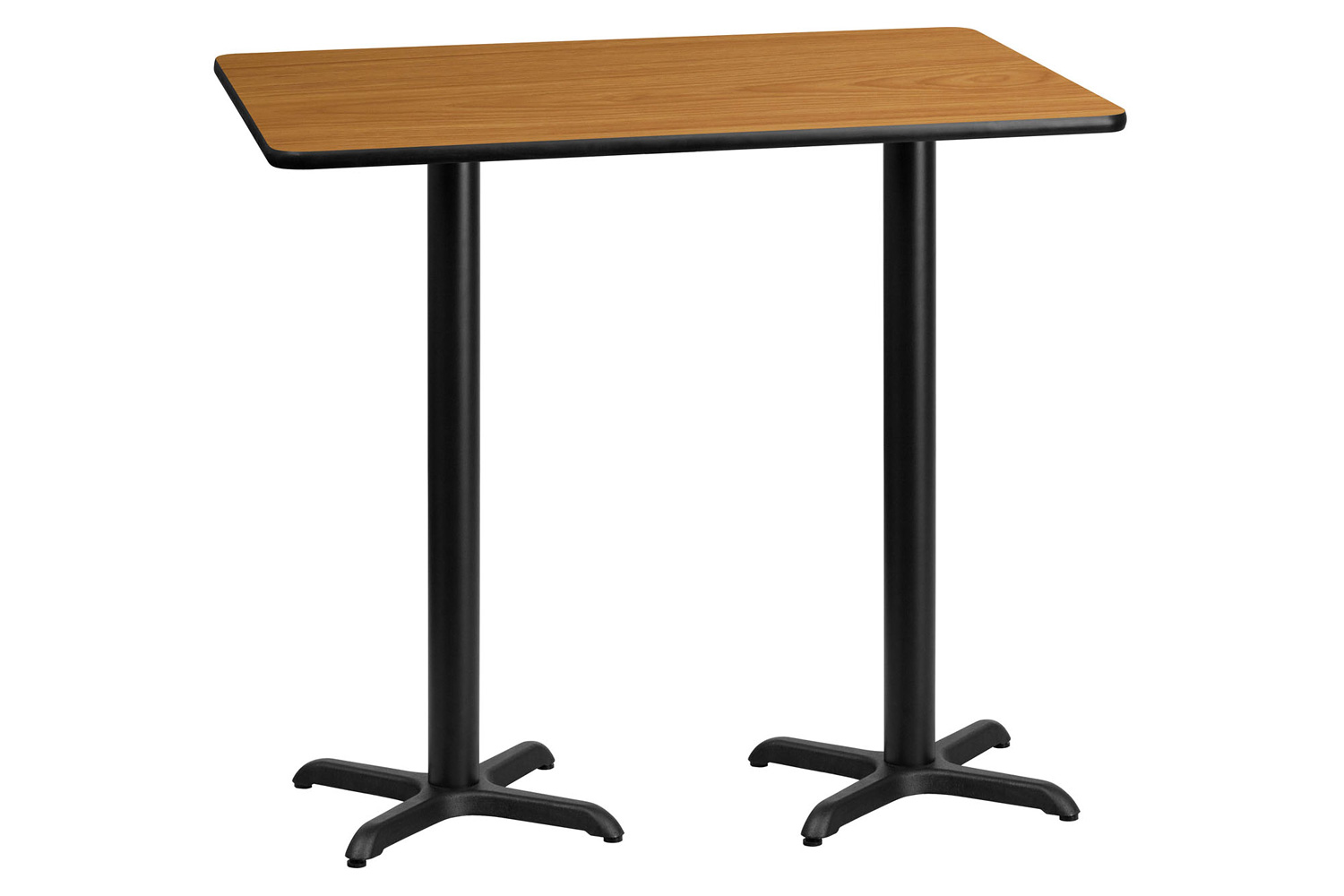 BLNK Rectangular Bar Height Table with 22'' x 22'' Bases