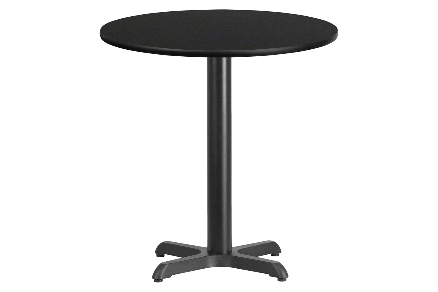 BLNK™ Round Table with 22'' x 22'' Base - Black, 24"D