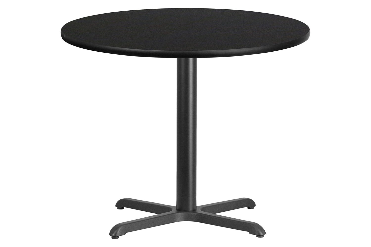 BLNK™ Round Table with 30'' x 30'' Base - Black, 36"D