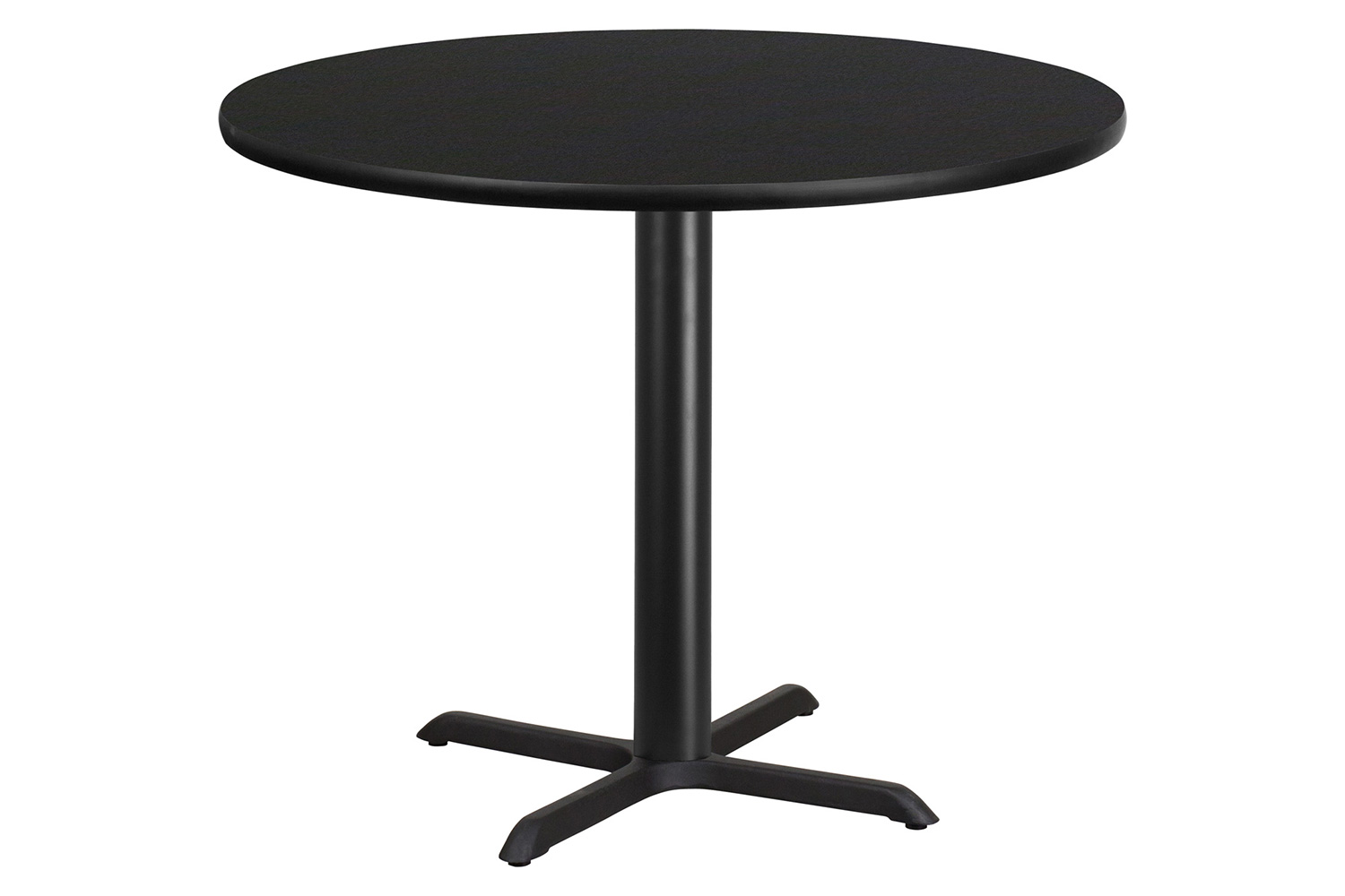 BLNK Round Table with 33'' x 33'' Base - Black, 42"D