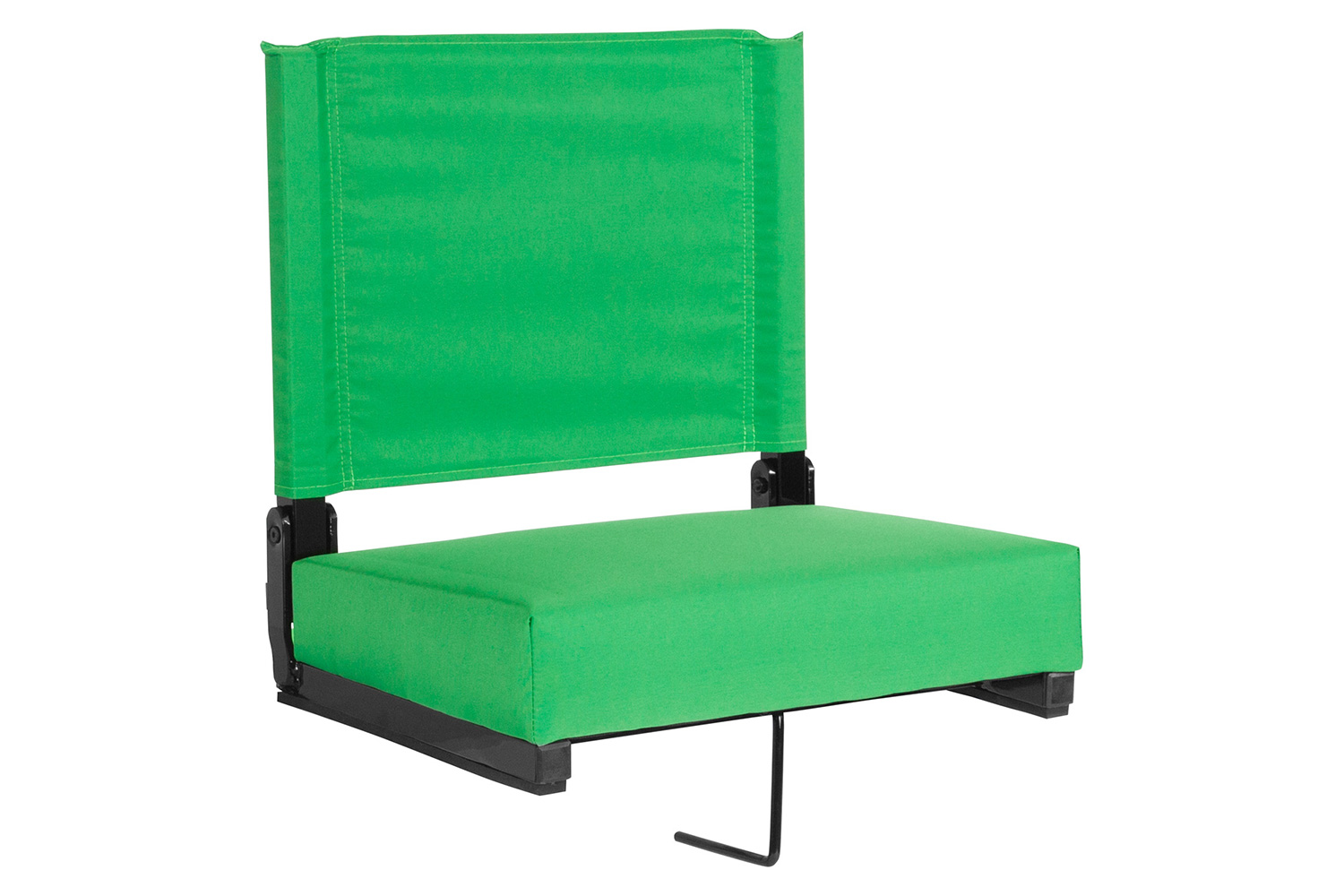 BLNK Grandstand Comfort Lightweight Stadium Chair with Handle and Ultra-Padded Seat - Bright Green