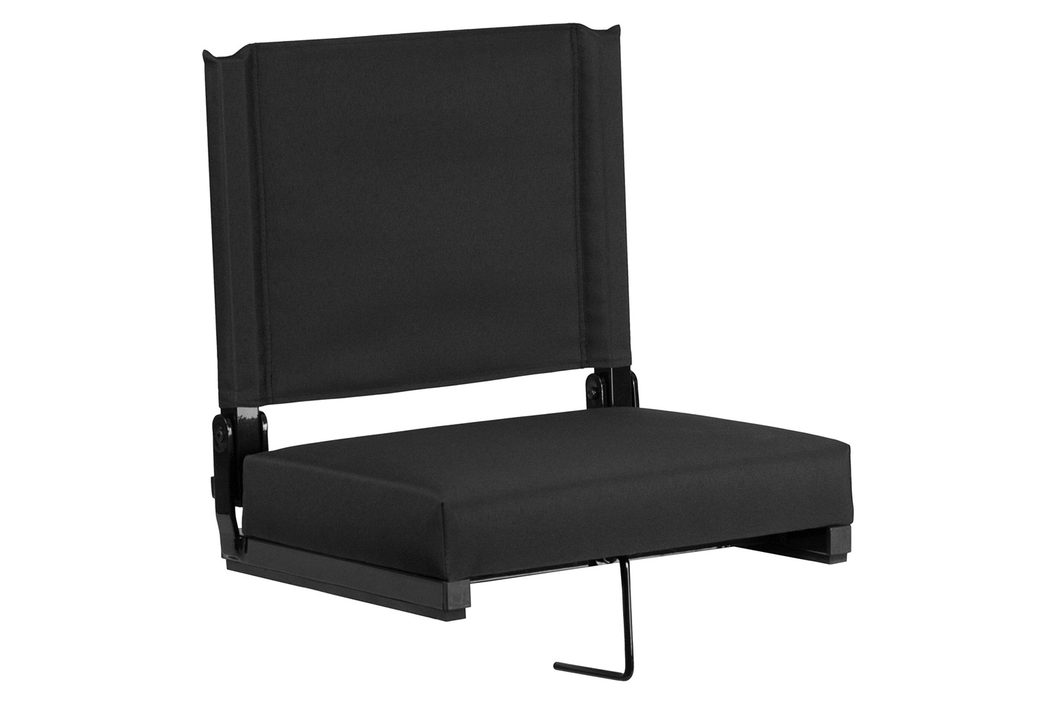 BLNK Grandstand Comfort Lightweight Stadium Chair with Handle and Ultra-Padded Seat - Black