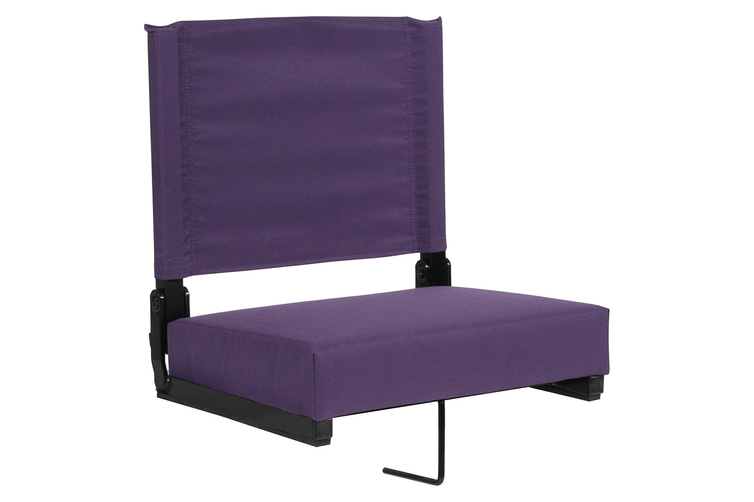 BLNK Grandstand Comfort Lightweight Stadium Chair with Handle and Ultra-Padded Seat - Dark Purple