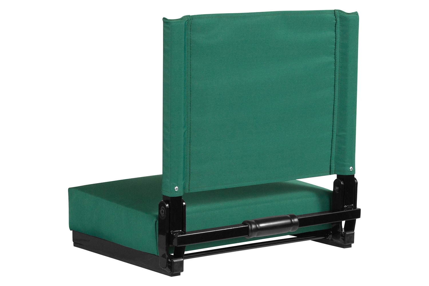 BLNK Grandstand Comfort Lightweight Stadium Chair with Handle and Ultra-Padded Seat - Hunter Green