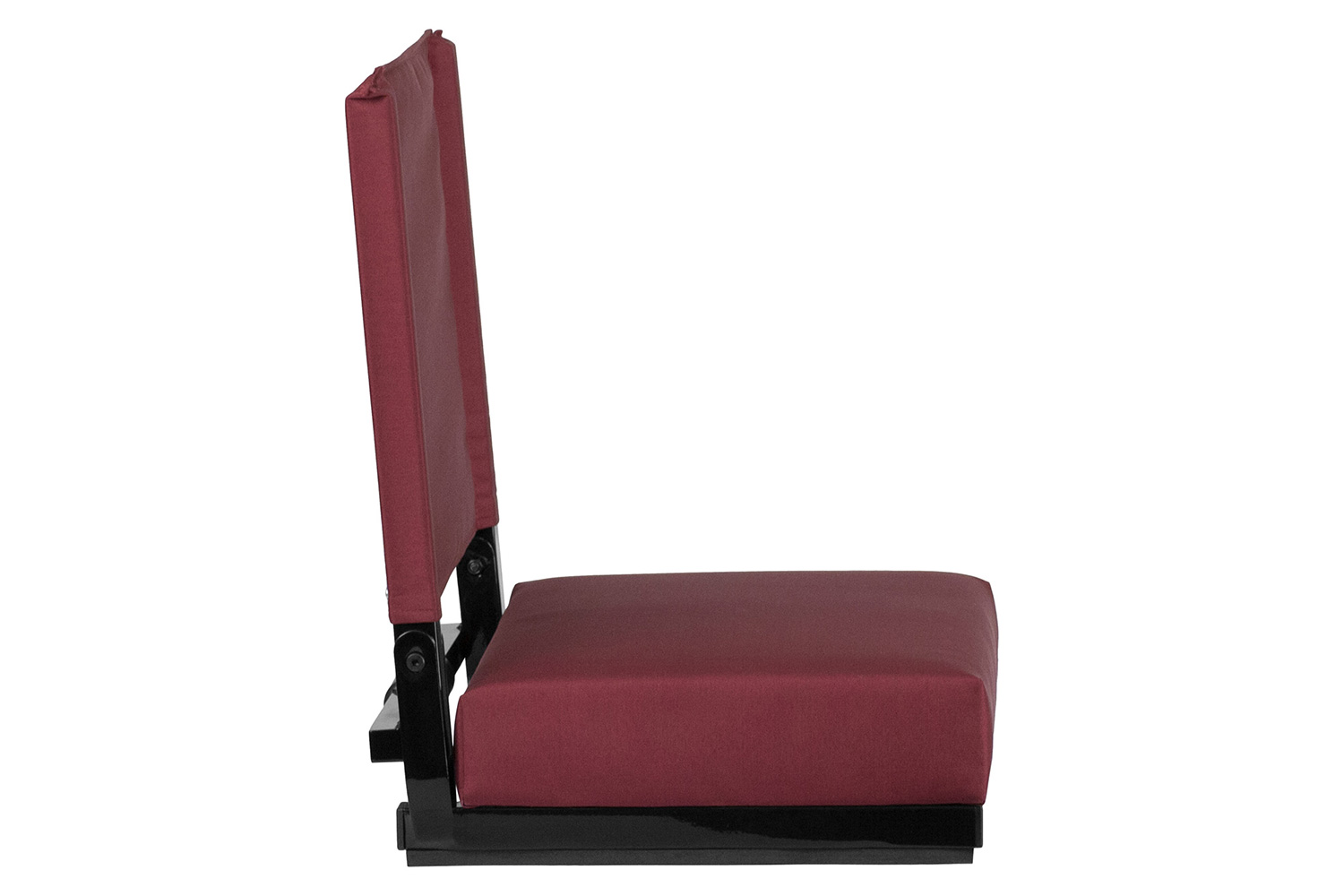 BLNK Grandstand Comfort Lightweight Stadium Chair with Handle and Ultra-Padded Seat - Maroon