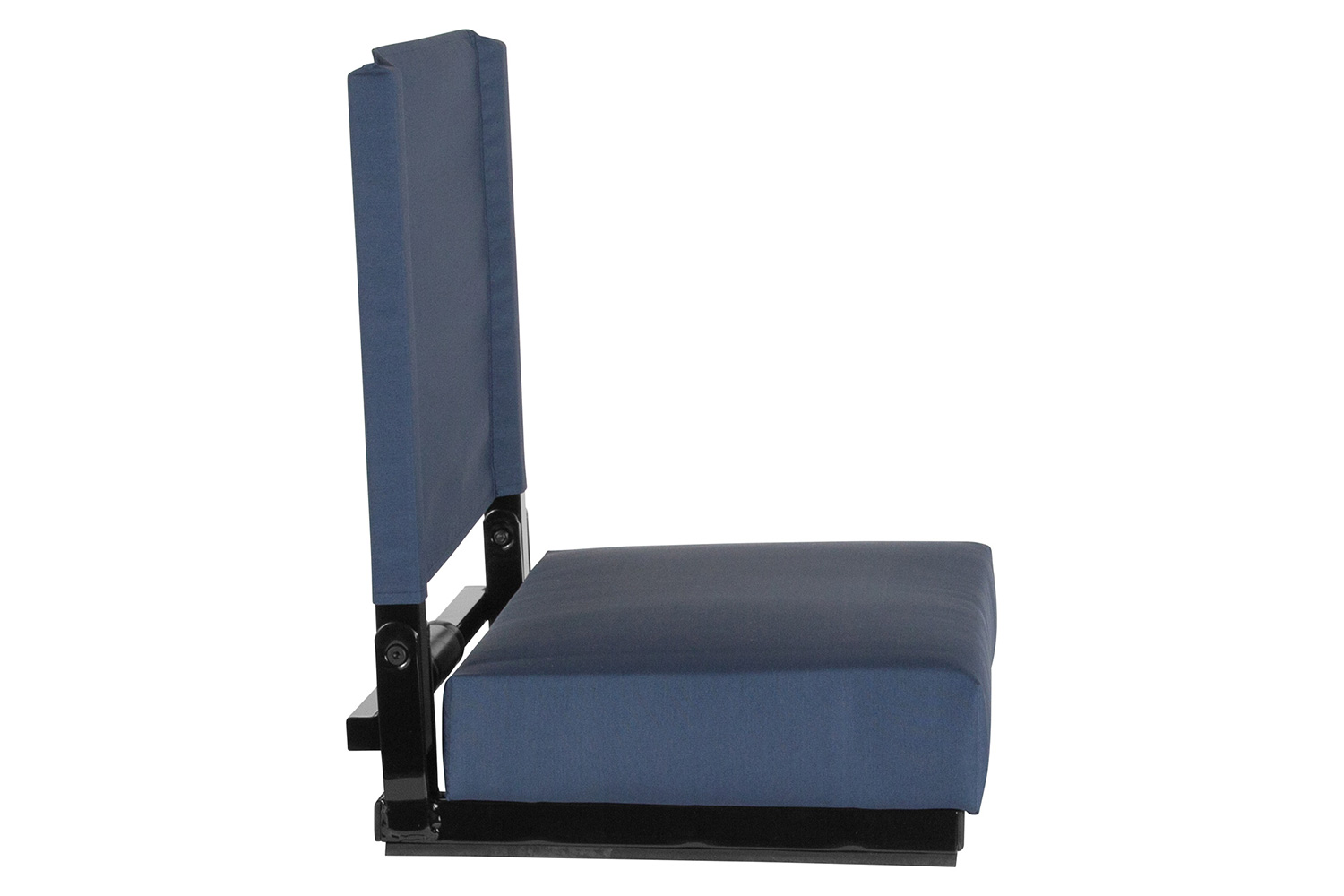 BLNK Grandstand Comfort Lightweight Stadium Chair with Handle and Ultra-Padded Seat - Navy Blue