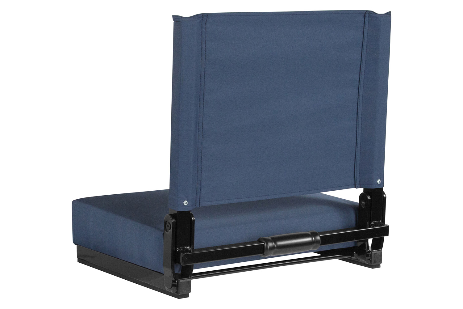 BLNK Grandstand Comfort Lightweight Stadium Chair with Handle and Ultra-Padded Seat - Navy Blue