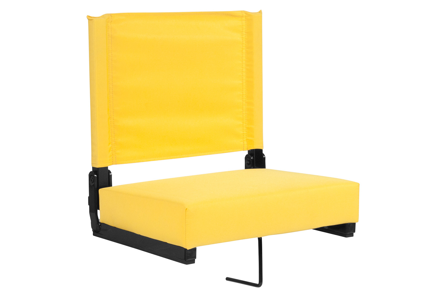 BLNK Grandstand Comfort Lightweight Stadium Chair with Handle and Ultra-Padded Seat - Yellow