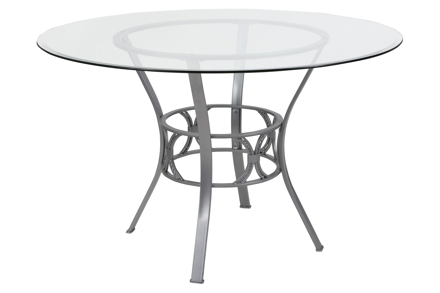 BLNK Carlisle Round Glass Dining Table