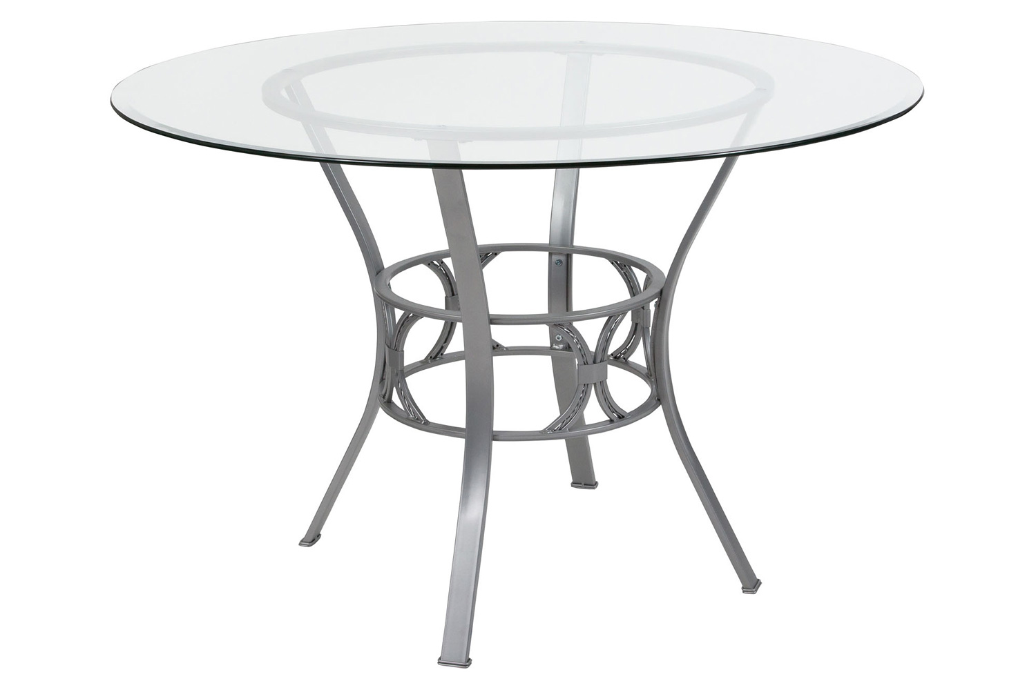 BLNK Carlisle Round Glass Dining Table