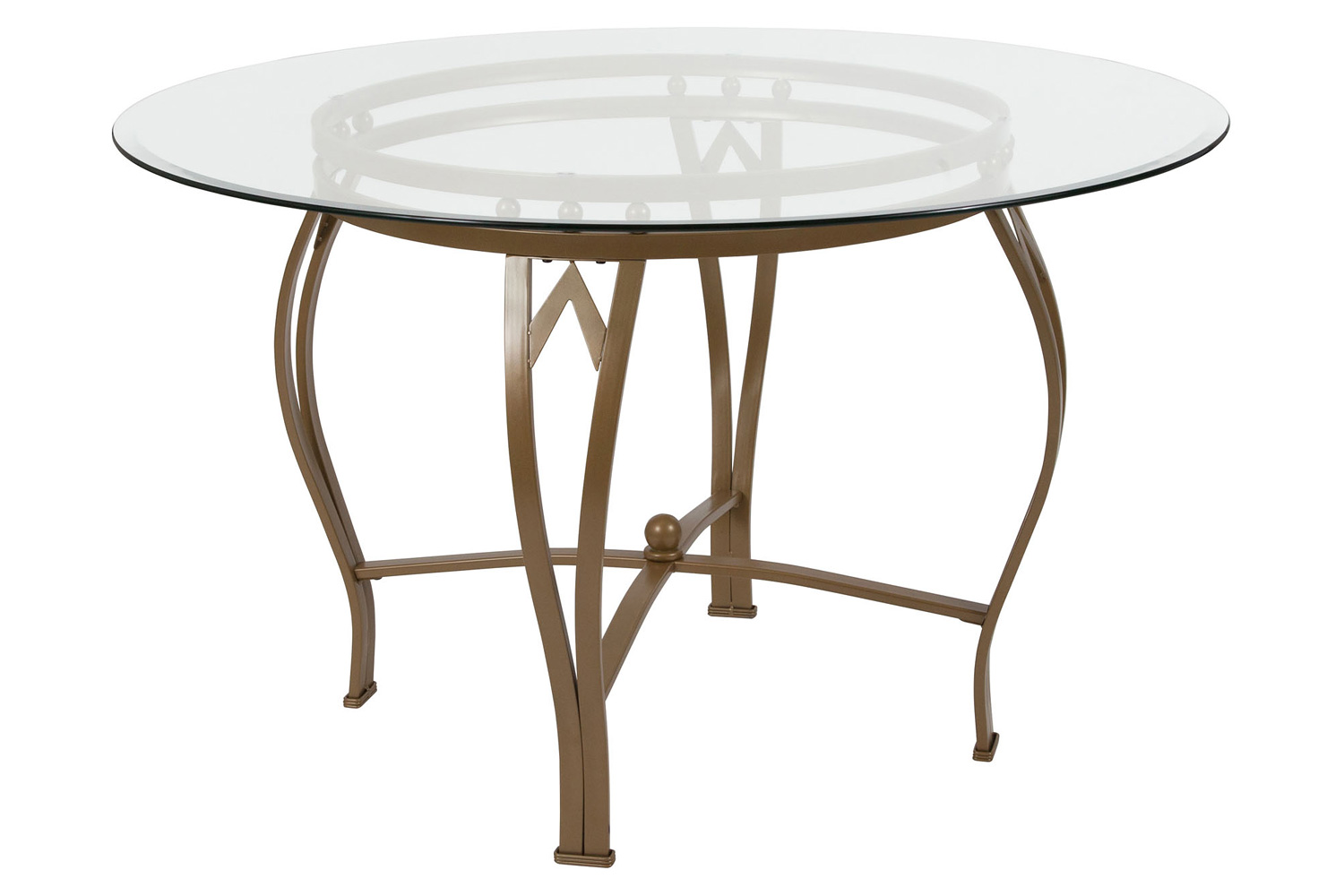 BLNK Syracuse Round Glass Dining Table