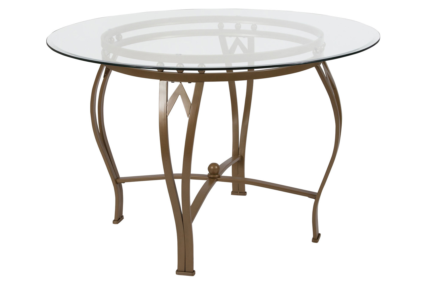 BLNK Syracuse Round Glass Dining Table