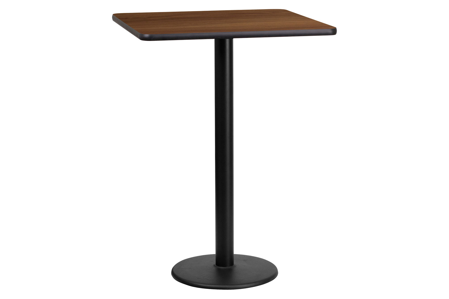 BLNK Square Bar Height Table with 18'' Round Base