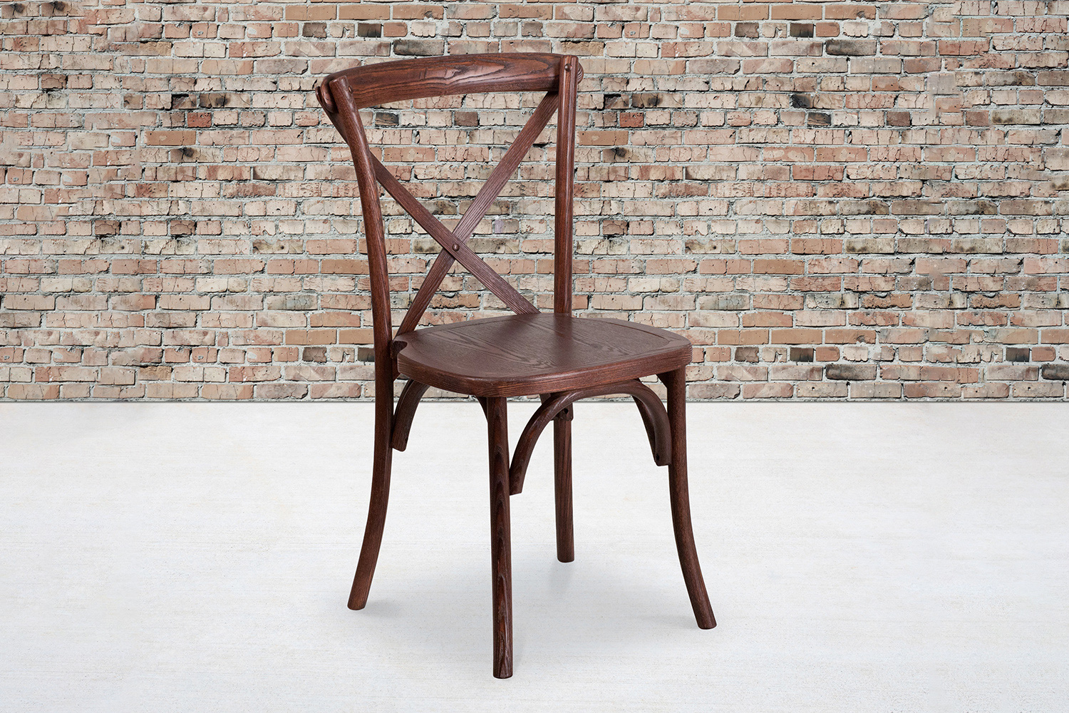 BLNK HERCULES Series Wood Stackable Cross Back Chair