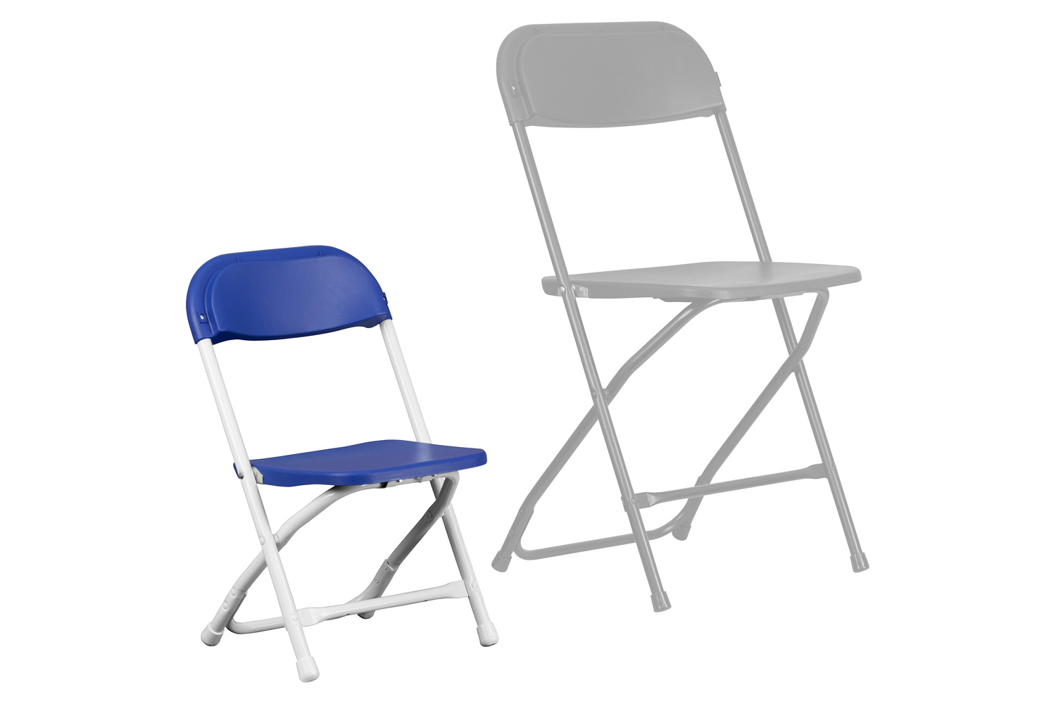 BLNK™ Timmy Kids Plastic Folding Chair - Blue