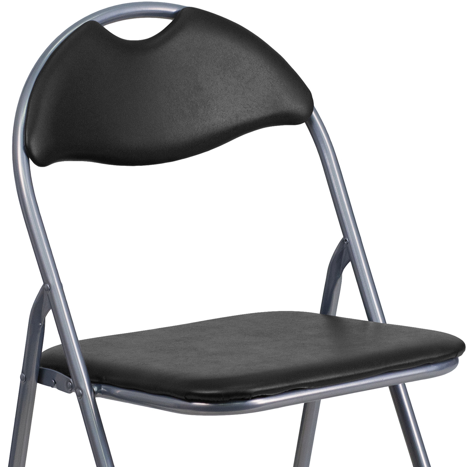 BLNK - HERCULES Series Vinyl Metal Folding Chair with Carrying Handle