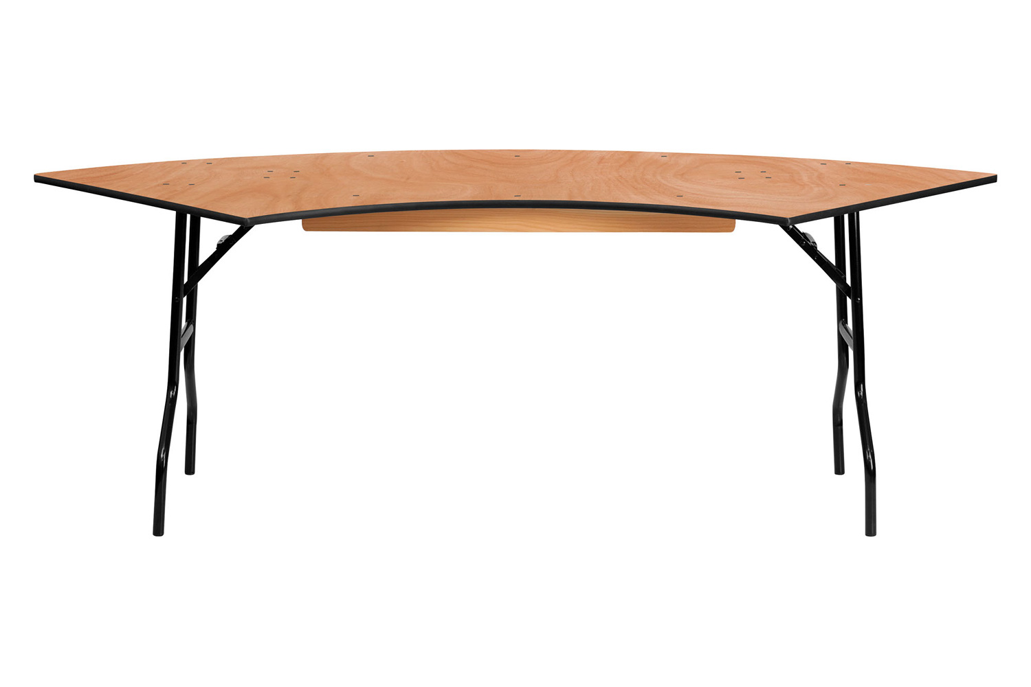 BLNK Ginny Serpentine Wood Folding Banquet Table