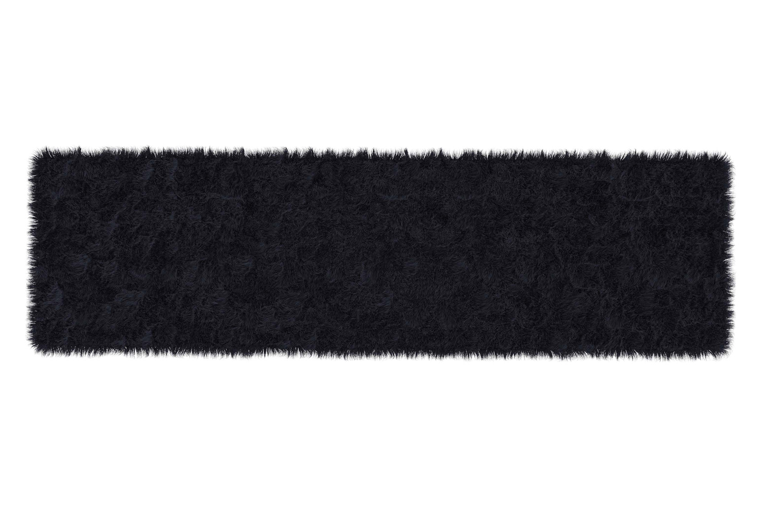 BLNK Chalet Collection Faux Fur Area Rug with Polyester Backing