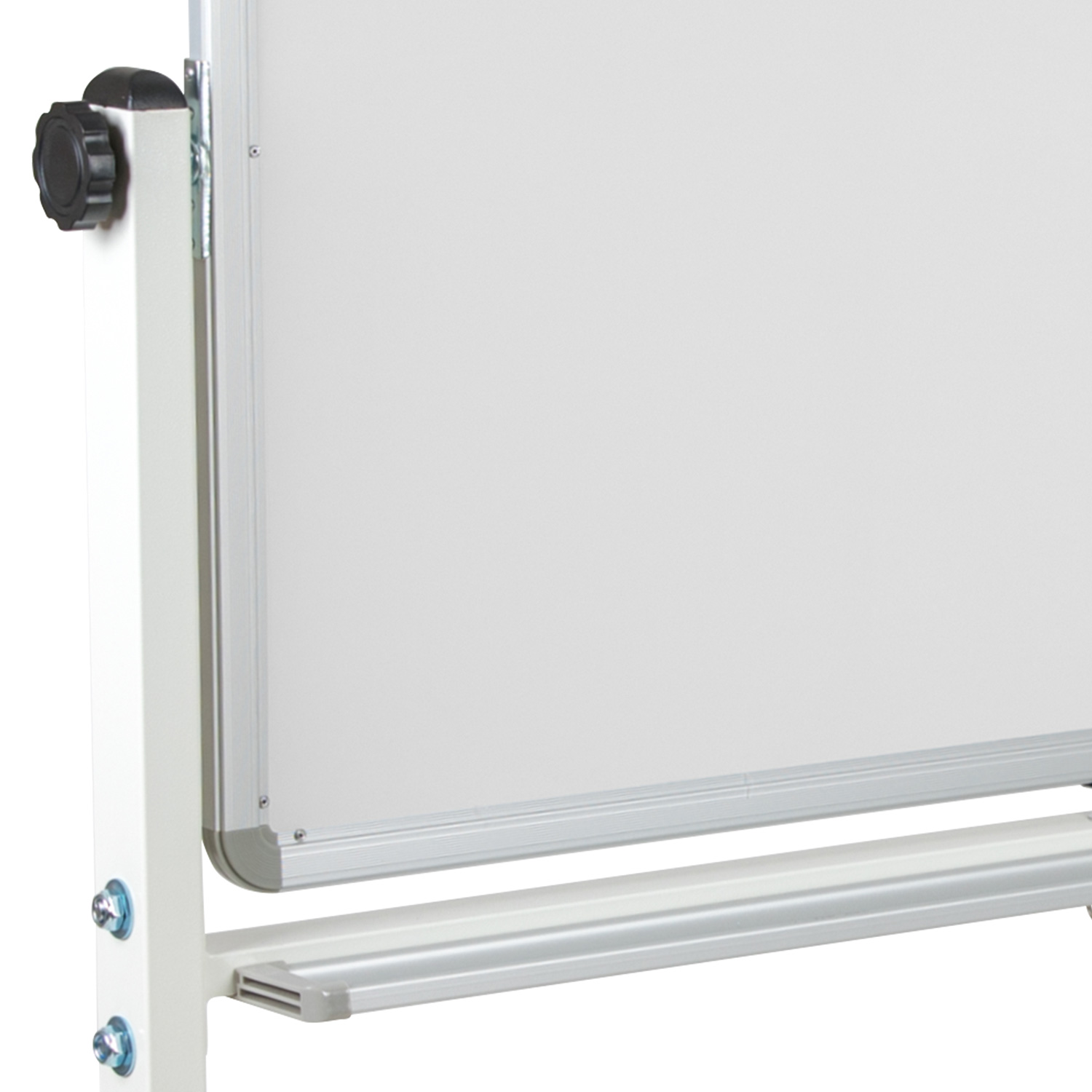 BLNK HERCULES Series Double-Sided Mobile White Board with Pen Tray - 45.25"W x 54.75"H