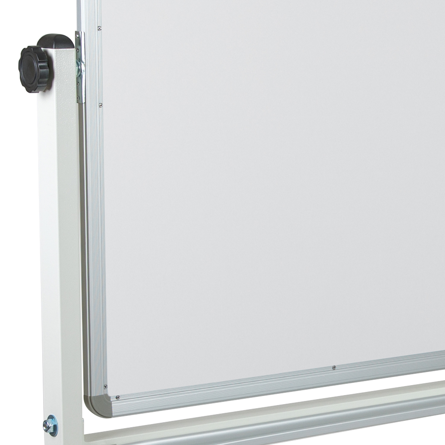 BLNK HERCULES Series Double-Sided Mobile White Board with Pen Tray - 53"W x 62.5"H