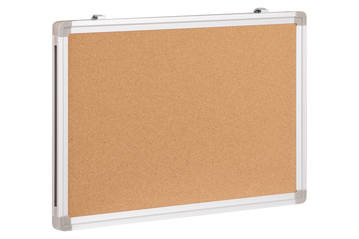 BLNK - HERCULES Series Personal Sized Natural Cork Board with Aluminum Frame